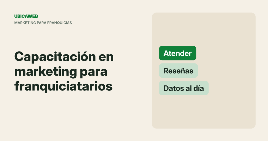 Portada de UbicaWeb: capacitación en marketing digital para franquiciatarios